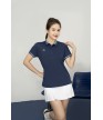 Áo thể thao nữ AC-3822 Navy phối xanh ngọc